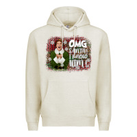 Oatmeal Heather the elf omg santa Premium Hoodie - CowGirlArtShop