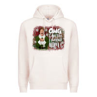 Pale Pink the elf omg santa Premium Hoodie - CowGirlArtShop