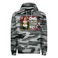 Slate Camo the elf omg santa Premium Hoodie - CowGirlArtShop