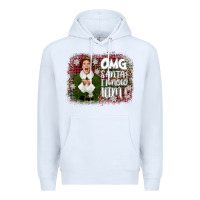 White the elf omg santa Premium Hoodie - CowGirlArtShop