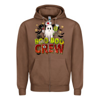 Chestnut Boo Boo Crew Nurse Zipper Hoodie - texasbilliewilder
