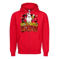 Red Boo Boo Crew Nurse Zipper Hoodie - texasbilliewilder