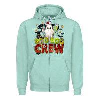 Seafoam Boo Boo Crew Nurse Zipper Hoodie - texasbilliewilder