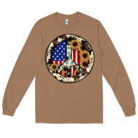 Toasted Coconut Peace sign Long Sleeve Tee - JahusDesignShop