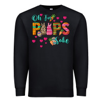 Black Oh for peeps sake Easter Day Premium Sweatshirt - HowdyJamesFarm