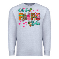 Heather Grey Oh for peeps sake Easter Day Premium Sweatshirt - HowdyJamesFarm