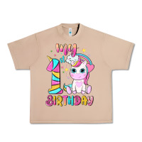 Burro my 1 st birthday with little cute unicorn Urban Heavy Tee - NancyCooperArtShop