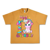 Peanut Butter my 1 st birthday with little cute unicorn Urban Heavy Tee - NancyCooperArtShop