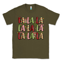 Army Green fa la la la la la la la la Classic Tee - MaliasSmallBusiness