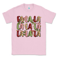 Bubblegum Pink fa la la la la la la la la Classic Tee - MaliasSmallBusiness