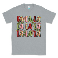 Heather Grey fa la la la la la la la la Classic Tee - MaliasSmallBusiness