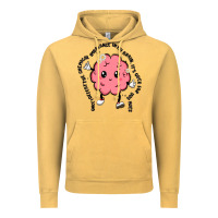 Vintage Mustard brain Vintage Hoodie - MaliasSmallBusiness