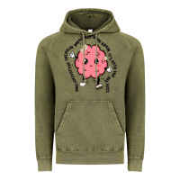 Vintage Olive brain Vintage Hoodie - MaliasSmallBusiness
