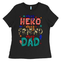 Black my hero my friend my dad Ladies Tee - JahusDesignShop