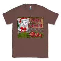 Chestnut merry Christmas pig Classic Tee - CowhideDigitalArt