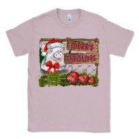 Lilac merry Christmas pig Classic Tee - CowhideDigitalArt