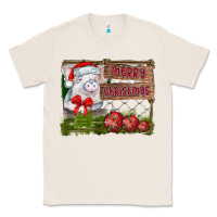 Natural merry Christmas pig Classic Tee - CowhideDigitalArt