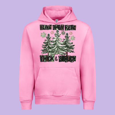 I Like Them Real Thick And Sprucy Urban Hoodie Designed By Fadigitalartstudio
