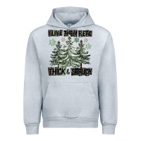 Heather Grey I Like Them Real Thick And Sprucy Urban Hoodie - FaDigitalArtStudio