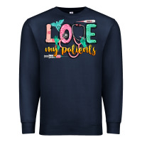 Navy love my patients Premium Sweatshirt - CowGirlArtShop
