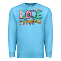Ocean Blue love my patients Premium Sweatshirt - CowGirlArtShop