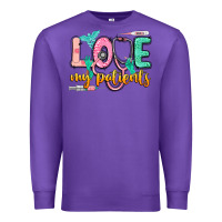 Purple love my patients Premium Sweatshirt - CowGirlArtShop