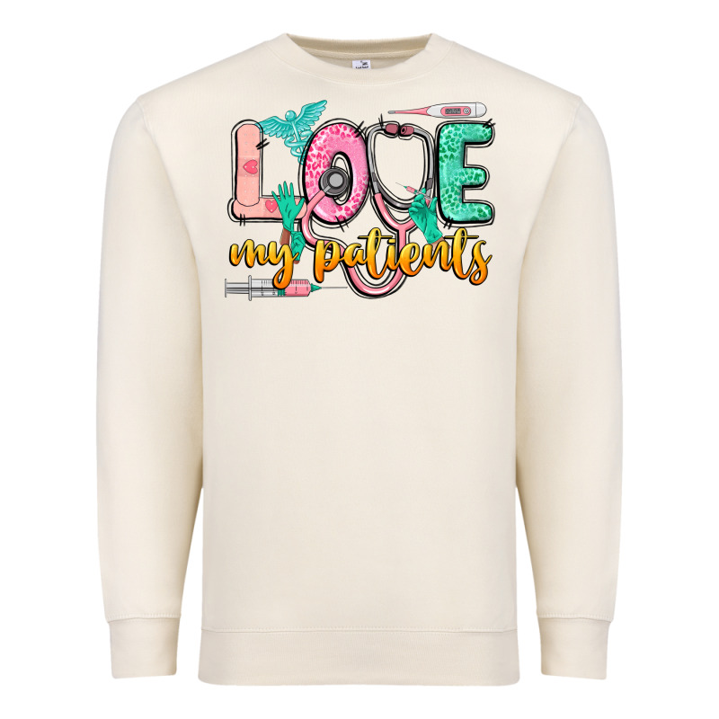 Love My Patients Premium Sweatshirt by CowGirlArtShop | Teevron