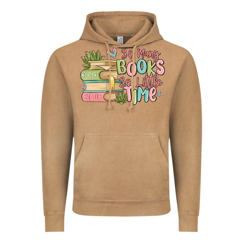 So Many Books So Little Time Vintage Hoodie by MaliasSmallBusiness | Teevron