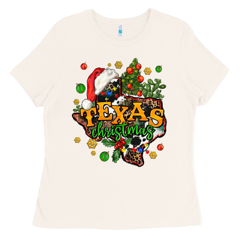 Texas Christmas Ladies Tee by AdoDesignShop | Teevron