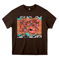 Chocolate Brown pucker up Heavy Core Tee - JahusDesignShop