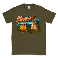 Army Green happy camping Classic Tee - NancyCooperArtShop