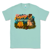 Seafoam happy camping Classic Tee - NancyCooperArtShop