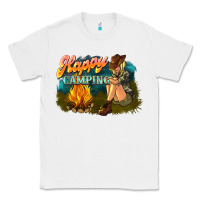 White happy camping Classic Tee - NancyCooperArtShop