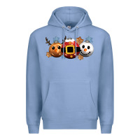 Colony Blue christmas Premium Hoodie - CowGirlArtShop