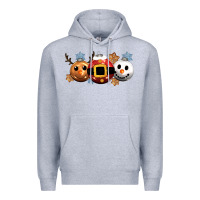 Heather Grey christmas Premium Hoodie - CowGirlArtShop
