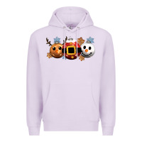 Lilac christmas Premium Hoodie - CowGirlArtShop