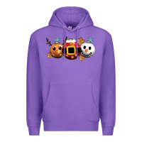 Purple christmas Premium Hoodie - CowGirlArtShop