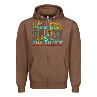 Chestnut Raised on Country and Sunshine Zipper Hoodie - texasbilliewilder