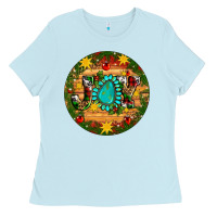 Christmas Gemstone Joy Ornament Ladies Tee | Teevron