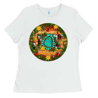 White Christmas gemstone joy ornament Ladies Tee - Artiststas