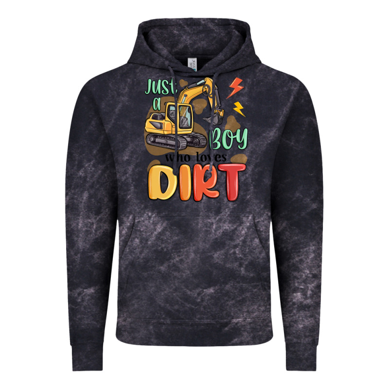 Just A Boy Who Loves Dirt Vintage Hoodie by MaliasSmallBusiness | Teevron