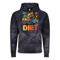 Cloud Black just a boy who loves dirt Vintage Hoodie - MaliasSmallBusiness