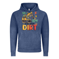 Vintage Denim just a boy who loves dirt Vintage Hoodie - MaliasSmallBusiness