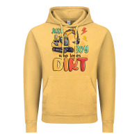 Vintage Mustard just a boy who loves dirt Vintage Hoodie - MaliasSmallBusiness