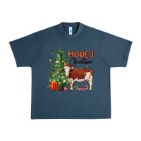Midnight Navy mooey christmas Urban Heavy Tee - MaliasSmallBusiness