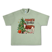 Oil Green mooey christmas Urban Heavy Tee - MaliasSmallBusiness