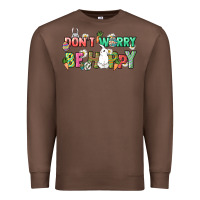 Chestnut Don't worry be hoppy Easter Day Premium Sweatshirt - HowdyJamesFarm