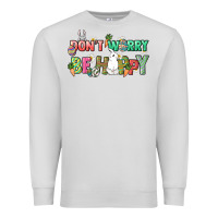 Dove Grey Don't worry be hoppy Easter Day Premium Sweatshirt - HowdyJamesFarm