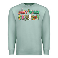 Seafoam Don't worry be hoppy Easter Day Premium Sweatshirt - HowdyJamesFarm