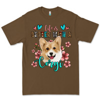 Cacao life is better with a corgi Premium Tee - Jasminsmagicworld